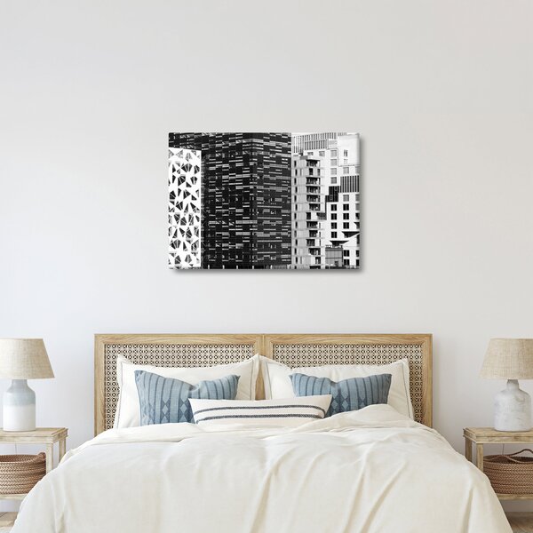 Fekete-fehér építészet képe (70x50 cm)