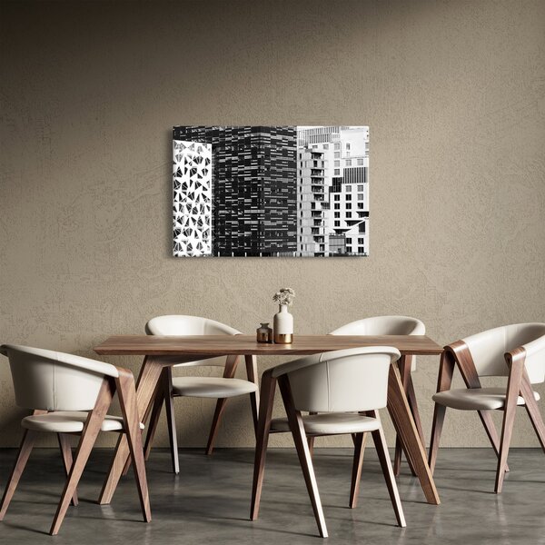 Fekete-fehér építészet képe (90x60 cm)
