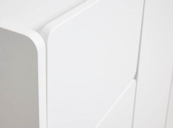 Fehér szekrény 80x100x40 cm Bera – Unique Furniture
