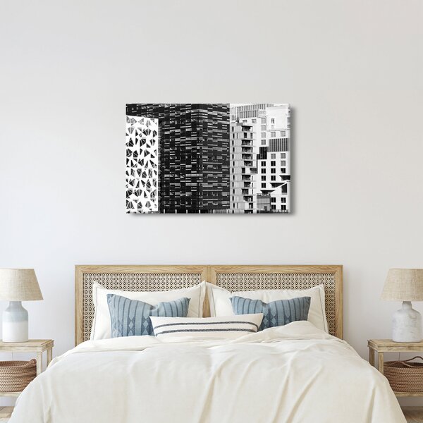 Fekete-fehér építészet képe (90x60 cm)