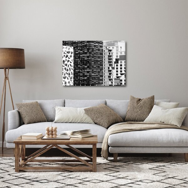 Fekete-fehér építészet képe (70x50 cm)