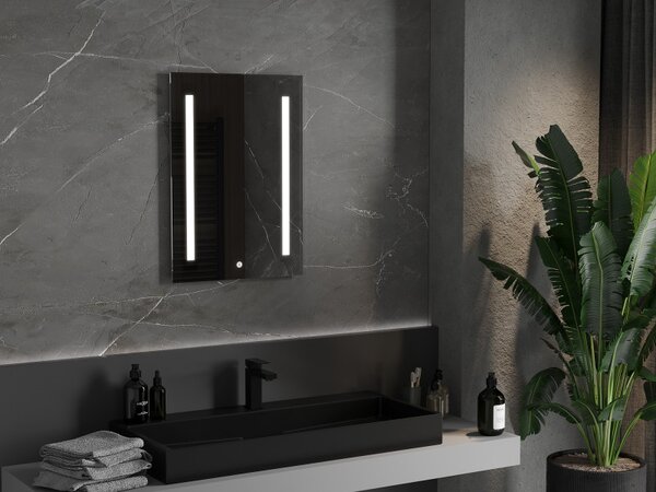 Mexen Remi, LED fürdoszobai tükör háttérvilágítással 50 x 70 cm, 6000K, páramentes, 9804-050-070-611-00