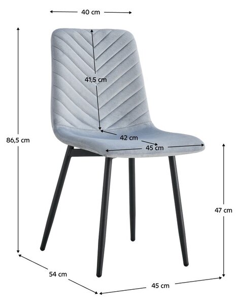 Étkezőszék Rameta Typ 2 J06-HLR-15 (szürke + fekete)