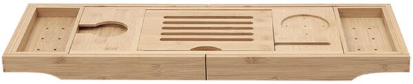 Mexen Bamboo, bambusz fürdőpolc 70-105 cm, natúr bambusz, 701170-00