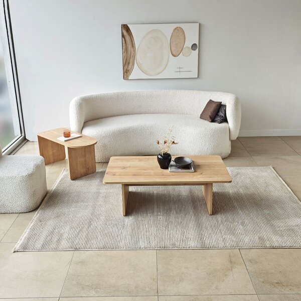 Hanah Home Coffee Table Set Bronze Sapphire Oak Paris - Bronze, Sapphire Oak
