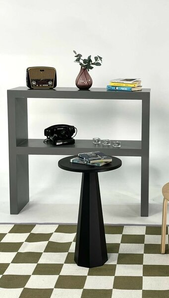 Hanah Home Lilyum 57 lerakóasztal - fekete