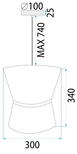 Mennyezeti lámpa APP1504-1CP WHITE