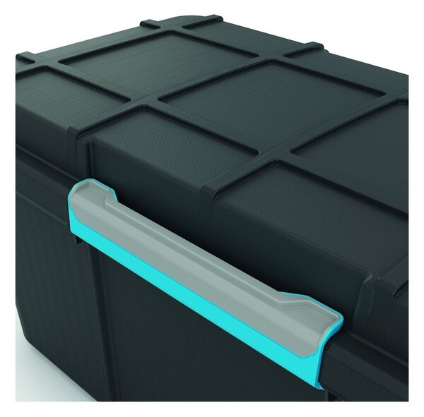 Fekete fedeles műanyag tárolódoboz 73,5x44,5x46 cm Scuba Box – KIS