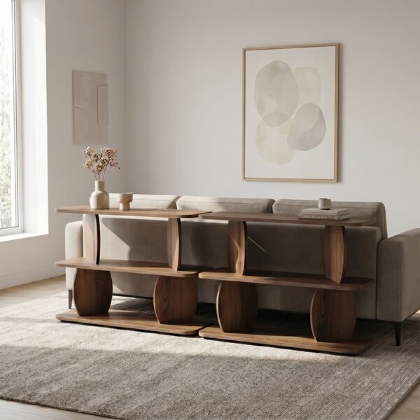Hanah Home Side Table Walnut Armonia - Walnut