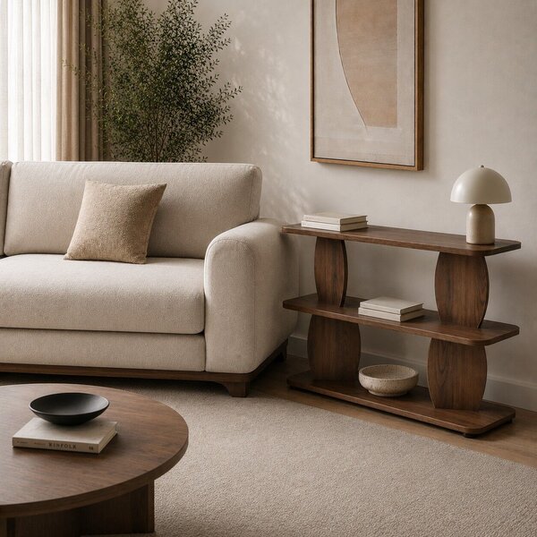 Hanah Home Side Table Walnut Armonia - Walnut