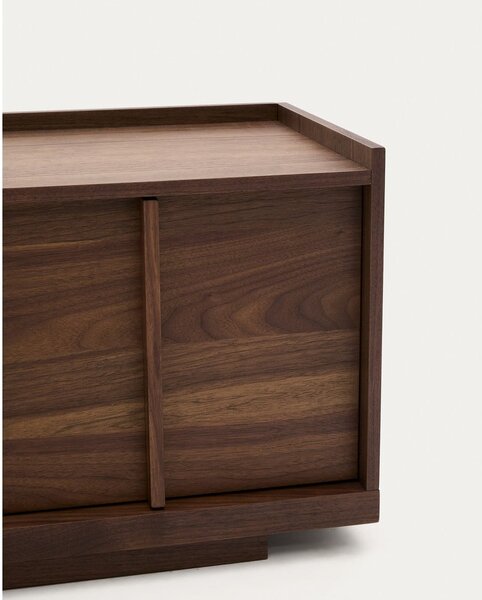 Barna TV-állvány diófa dekorral 200x47x40 cm Onix – Kave Home