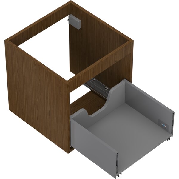 Mexen Box-A, fali szekrény 45 cm, 1 fiók, diófa, 91AX0-0450-470-1-86