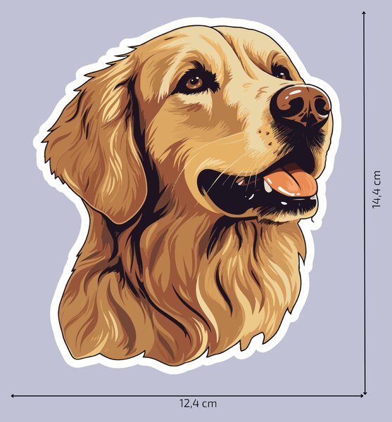 PIPPER. Matrica Golden retriever Méret: 60cm