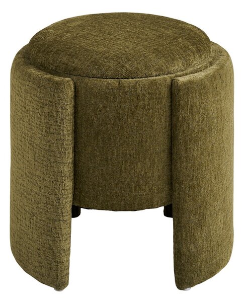 Khaki zsenília puff Walsdorf – House Nordic