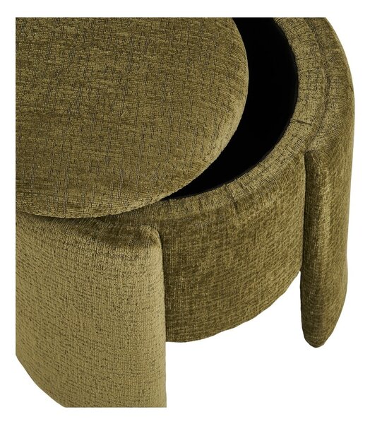 Khaki zsenília puff Walsdorf – House Nordic
