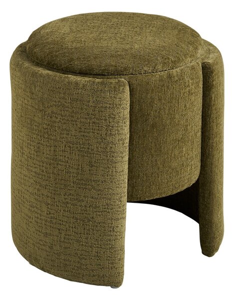 Khaki zsenília puff Walsdorf – House Nordic