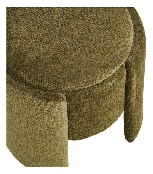 Khaki zsenília puff Walsdorf – House Nordic