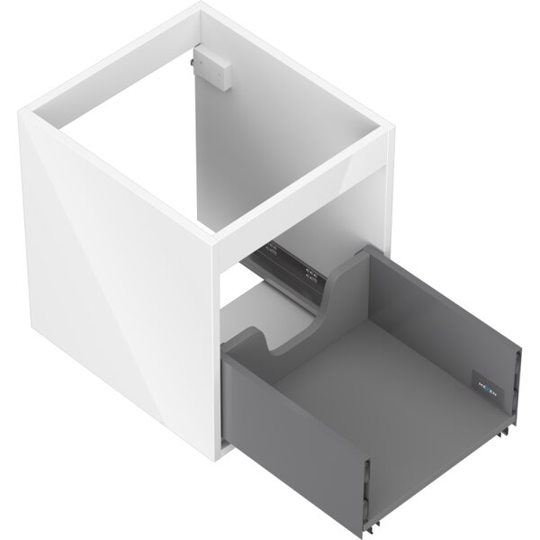 Mexen Box-A, fali szekrény 40 cm, 1 fiók, fényes fehér, 91AX0-0400-470-1-00