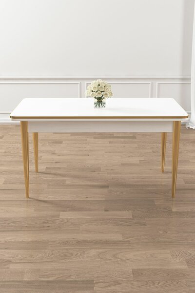 Hanah Home Étkezőasztal White Gold Rewa - Fehér, Arany