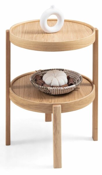 Hanah Home Side Table Oak Milan Yuvarlak 45 - Oak