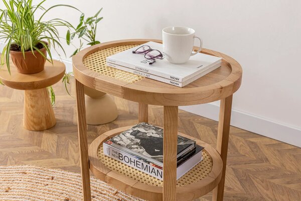 Hanah Home Oldalsó asztal Natural Nala 55 - Natúr