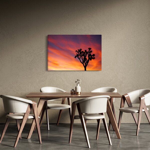 Naplemente egy fa sziluettje felett (90x60 cm)