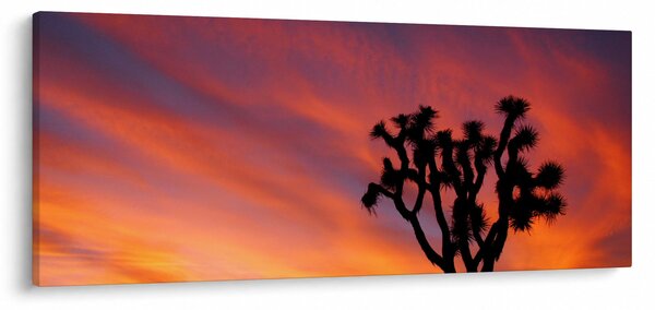 Naplemente egy fa sziluettje felett (120x50 cm)