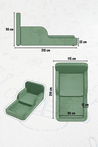Atelier Del Sofa Kid's Bed Mustard Funbed Single - Mustard