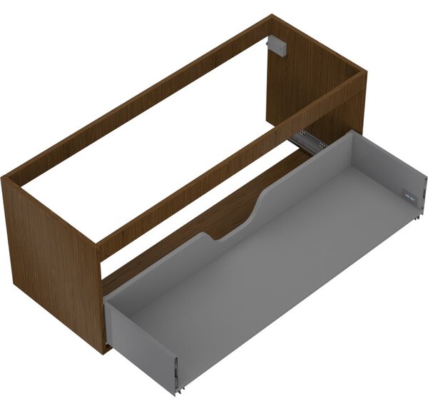 Mexen Box-A, fali szekrény 120 cm, 1 fiók, diófa, 91AX0-1200-470-1-86
