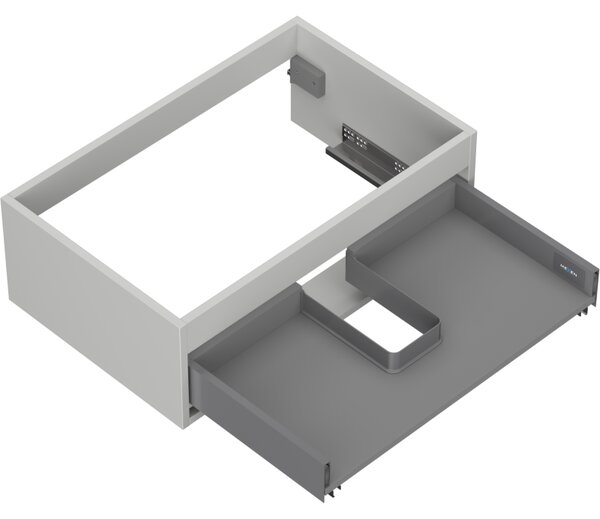 Mexen Box-A, fali szekrény 70 cm, 1 fiók, matt szürke, 91AX0-0700-235-1-62