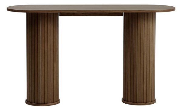 Barna konzolasztal 40x130 cm Nola – Unique Furniture