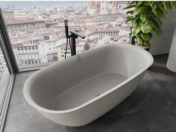 Mexen Siena, szabadon álló konglomerátum kád 170 x 80 cm, matt beton, 57291708061