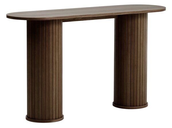 Barna konzolasztal 40x130 cm Nola – Unique Furniture