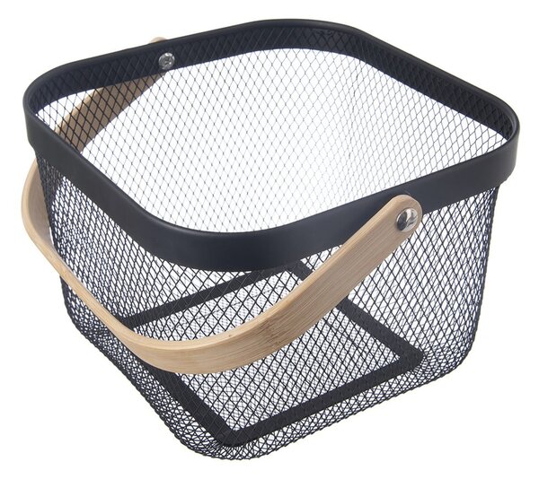 Fémhuzalos fém tárolókosár 24,5x24,5x30 cm Radka – Orion