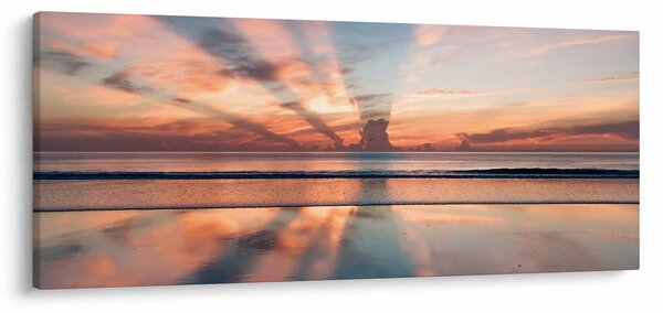 Nap sugarak képe Dayton Beach felett (120x50 cm)
