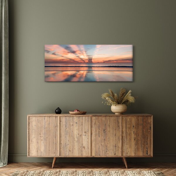 Nap sugarak képe Dayton Beach felett (120x50 cm)