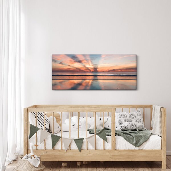 Nap sugarak képe Dayton Beach felett (120x50 cm)