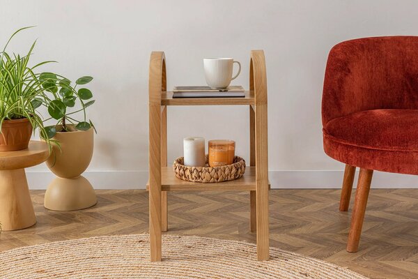 Hanah Home Nala 62 natúr lerakóasztal