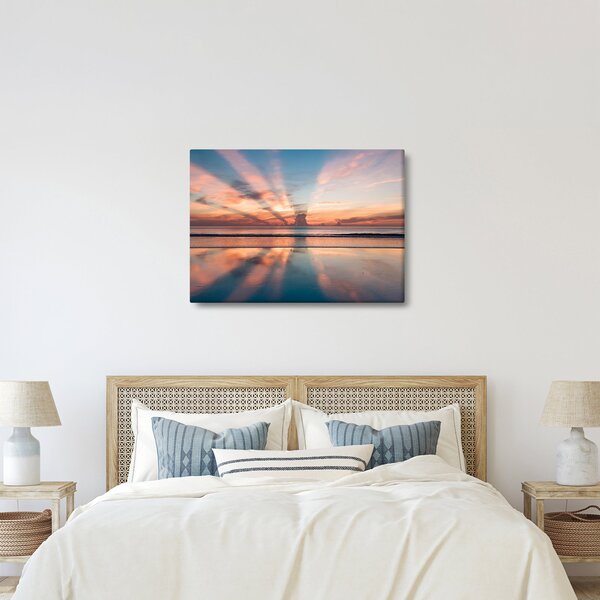 Nap sugarak képe Dayton Beach felett (70x50 cm)