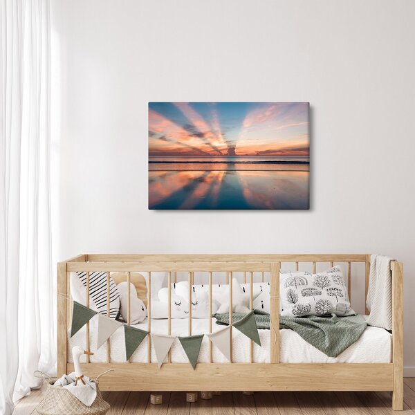 Nap sugarak képe Dayton Beach felett (90x60 cm)