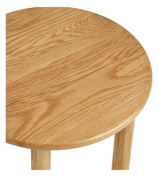 Tölgyfa kerek tárolóasztal ø 40 cm Jena – House Nordic