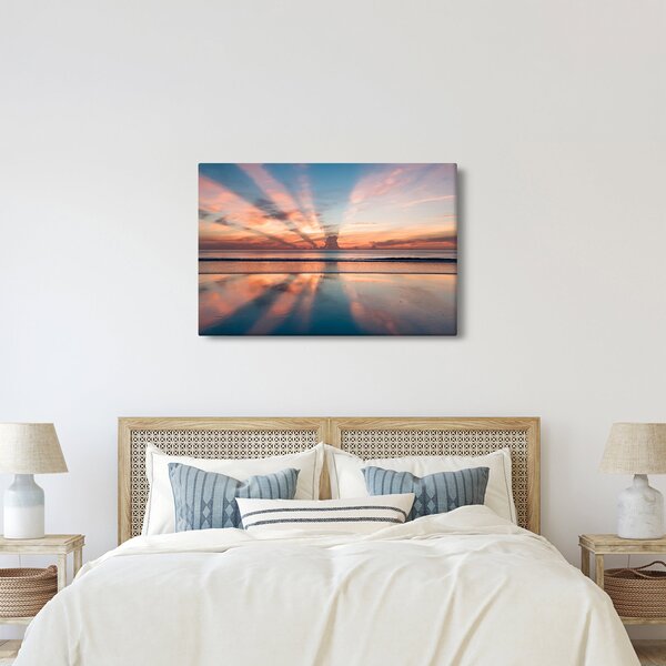 Nap sugarak képe Dayton Beach felett (90x60 cm)