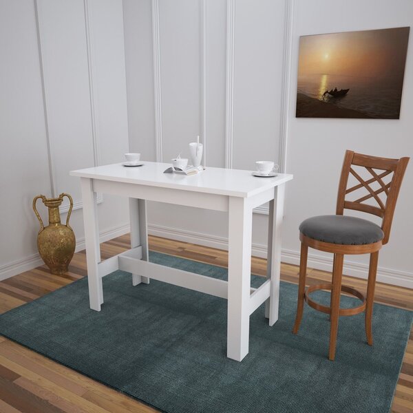 Hanah Home Barra Étkezőasztal – fényes fehér
