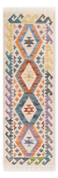 Kétoldalas kézi szövésű gyapjú futószőnyeg 60x190 cm Kamal Oasis – Nouristan