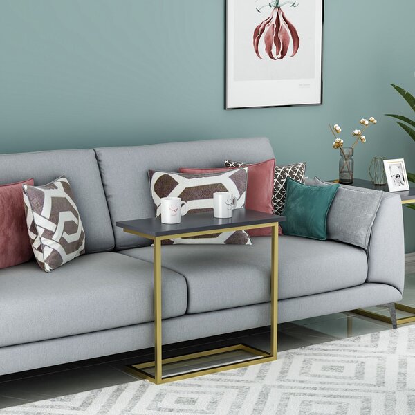 Hanah Home Narin Lerakóasztal Antracit Arany - Antracit, Arany