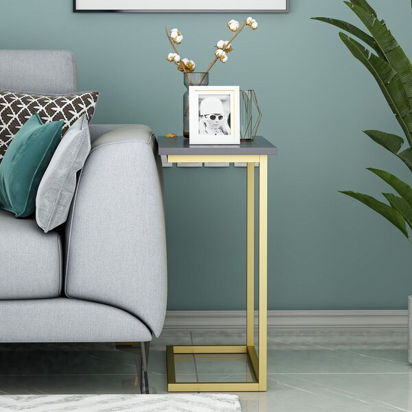 Hanah Home Narin Lerakóasztal Antracit Arany - Antracit, Arany