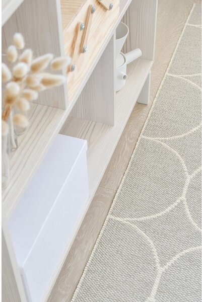 Krémszínű kültéri-beltéri szőnyeg 70x100 cm Boo Linen – Pappelina