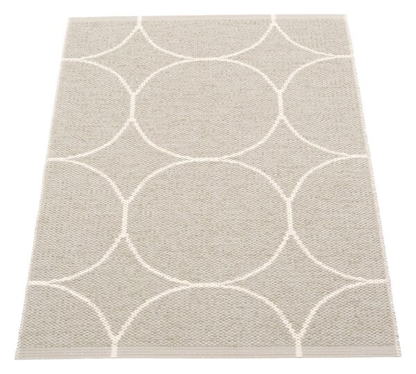 Krémszínű kültéri-beltéri szőnyeg 70x100 cm Boo Linen – Pappelina
