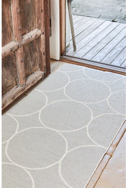 Krémszínű kültéri-beltéri szőnyeg 70x100 cm Boo Linen – Pappelina