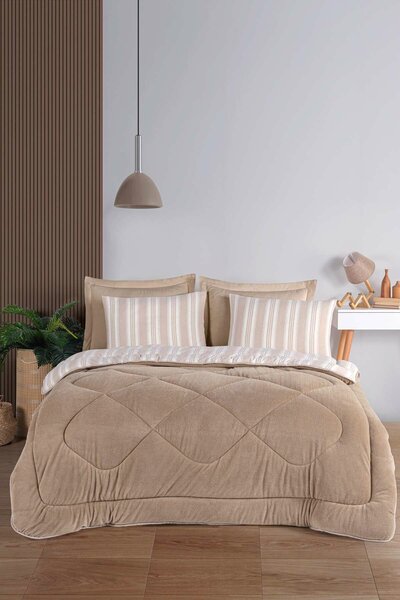 L'essential Maison Kétszemélyes paplan, Soft Line, bézs színű
